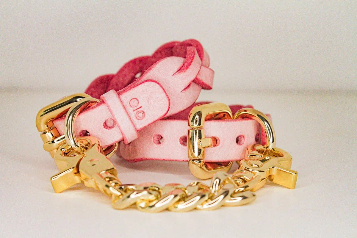 Dawn Collar + Cuffs Set in Blush - Image 10