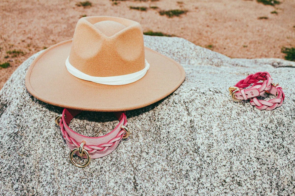 Dawn Collar + Cuffs Set in Blush - Image 12