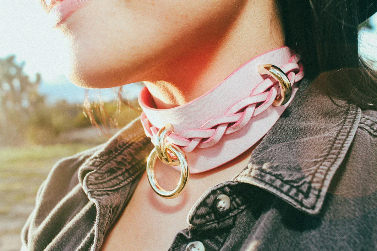 Dawn Collar + Cuffs Set in Blush - Image 3