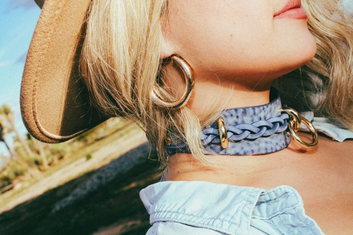 Dawn Collar in Denim - Image 5