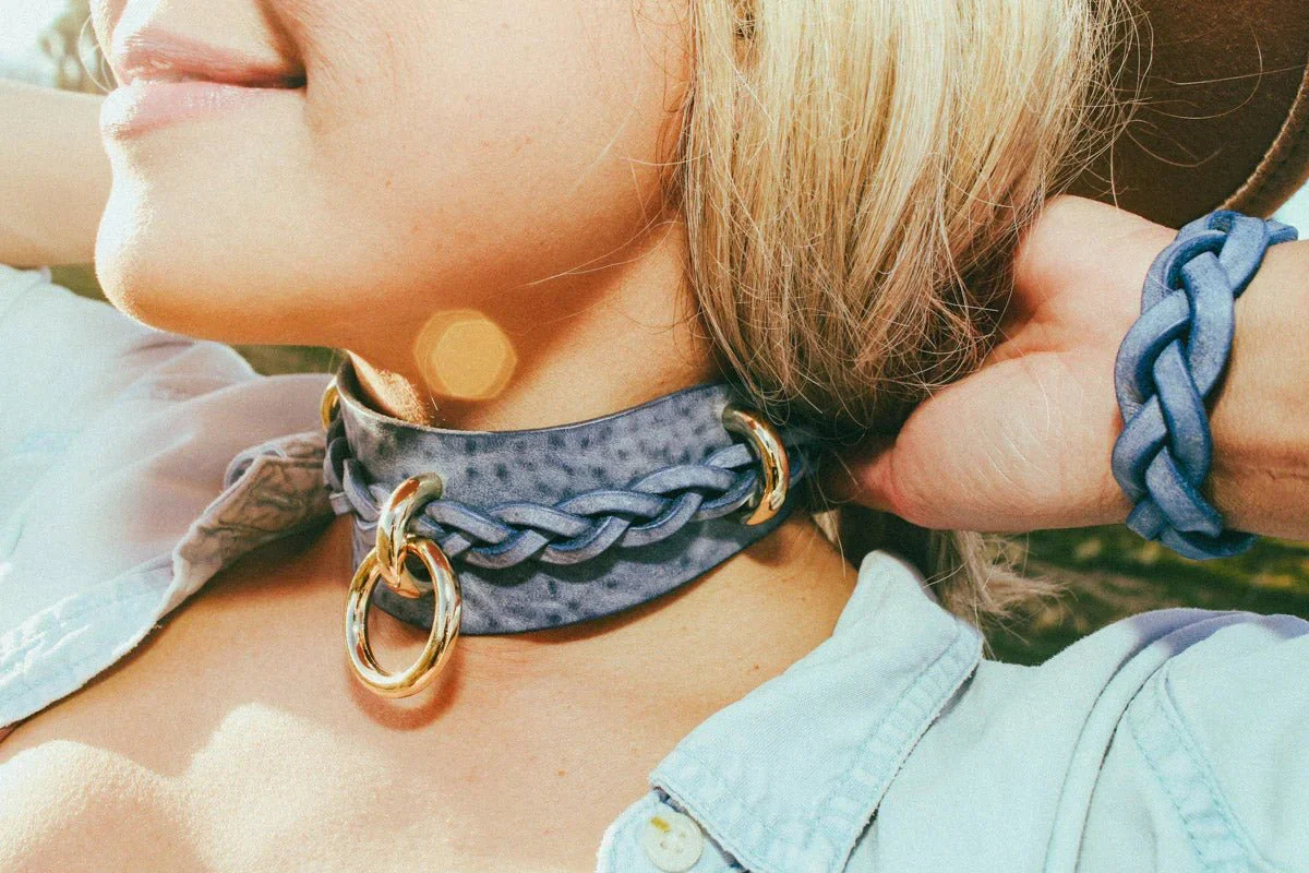 Dawn Discreet Cuffs in Denim - Image 10