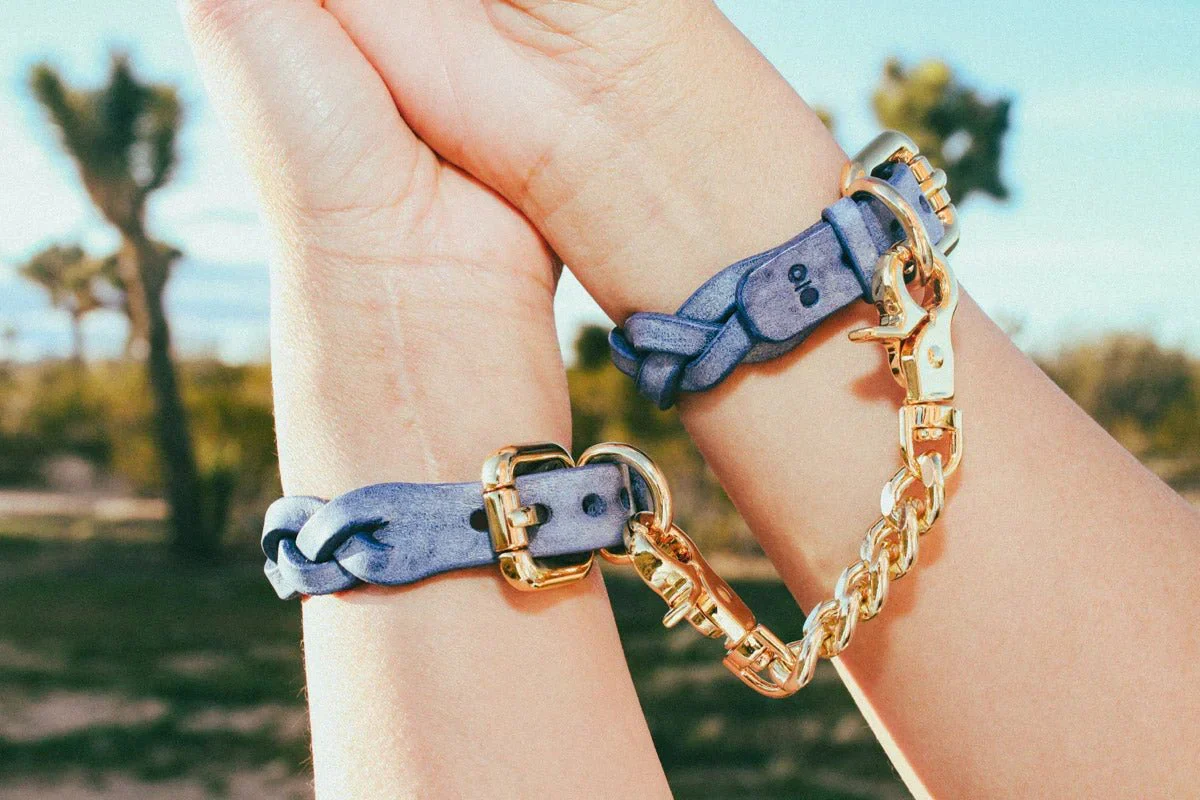 Dawn Discreet Cuffs in Denim - Image 4