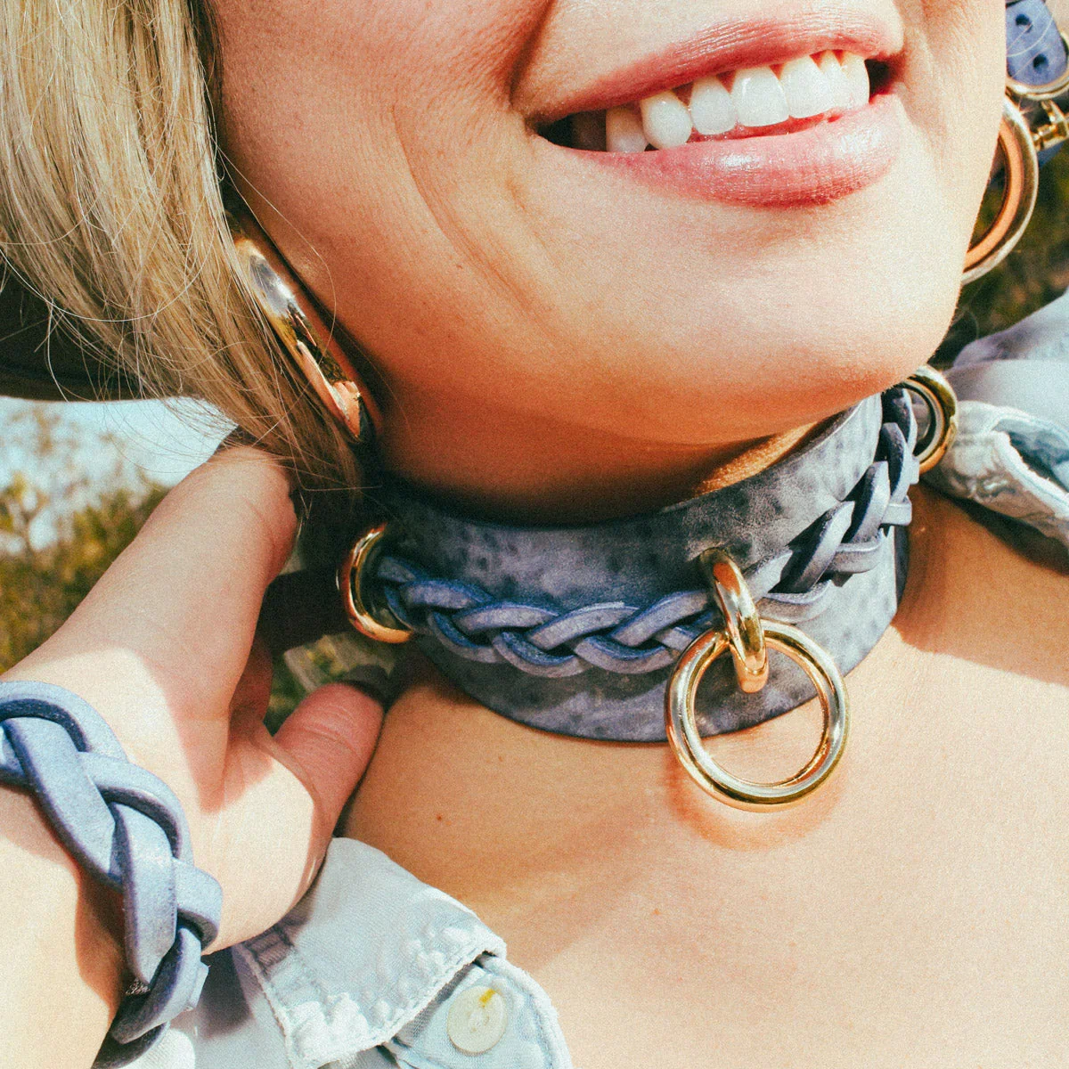 Dawn Discreet Cuffs in Denim - Image 9
