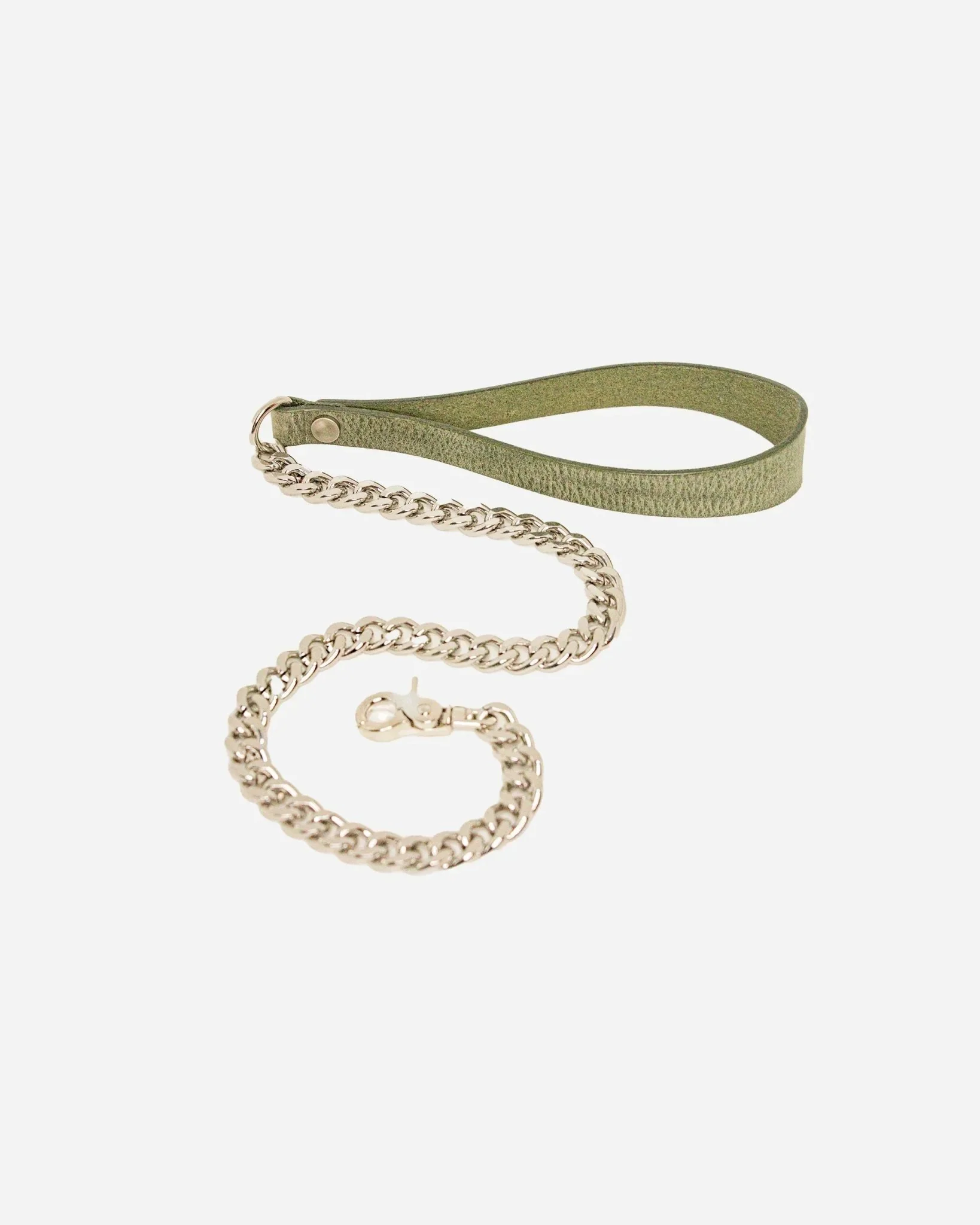Leather + Chain BDSM Leash - Image 10