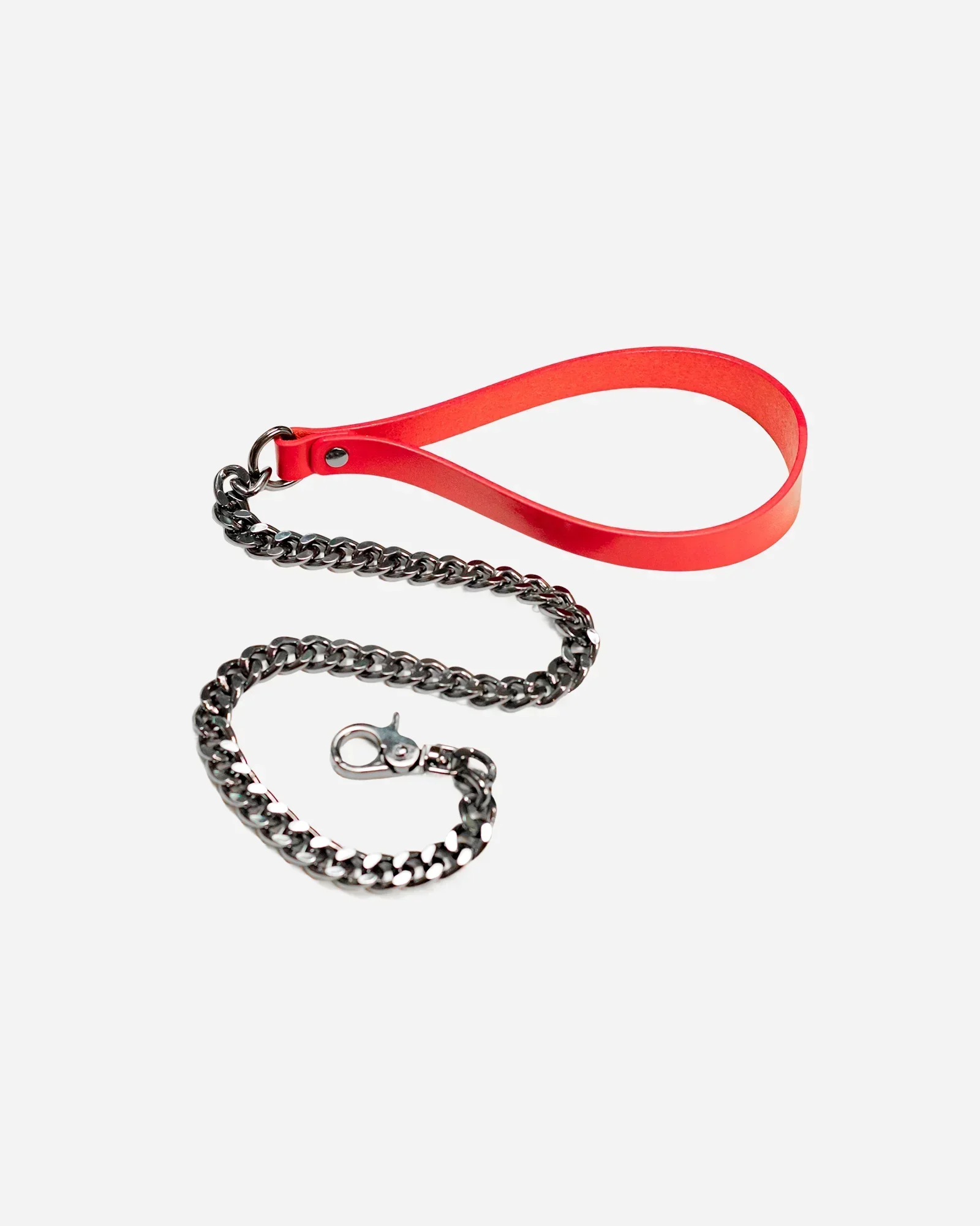 Leather + Chain BDSM Leash - Image 11