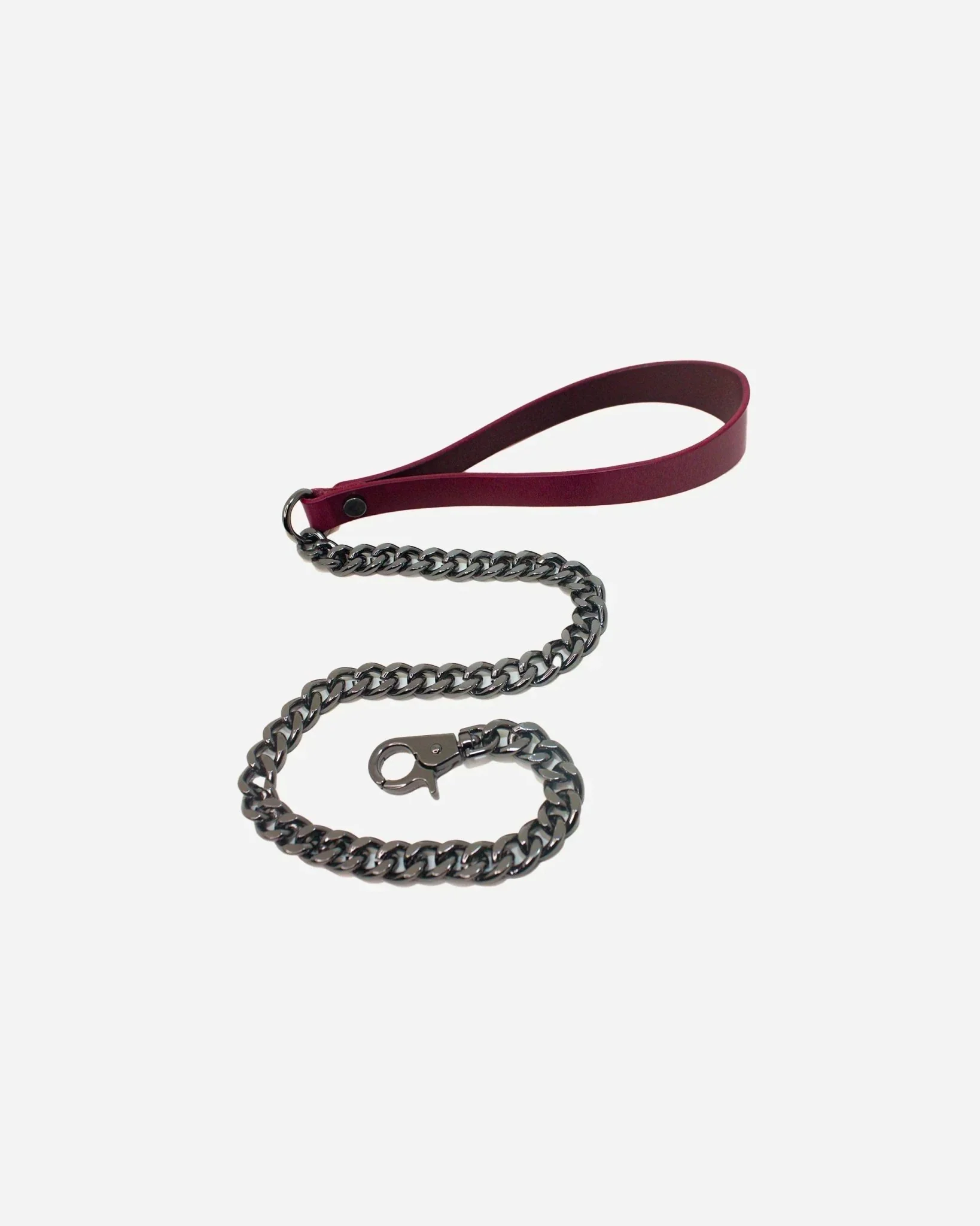Leather + Chain BDSM Leash - Image 6