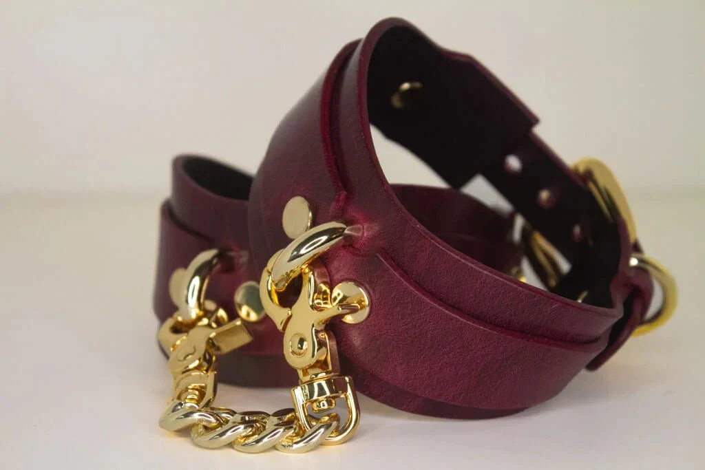 Lunar Cuffs in Bordeaux - Image 3