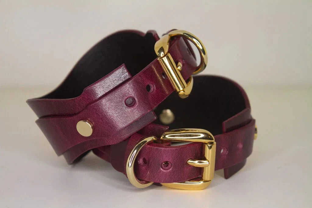 Lunar Cuffs in Bordeaux - Image 6